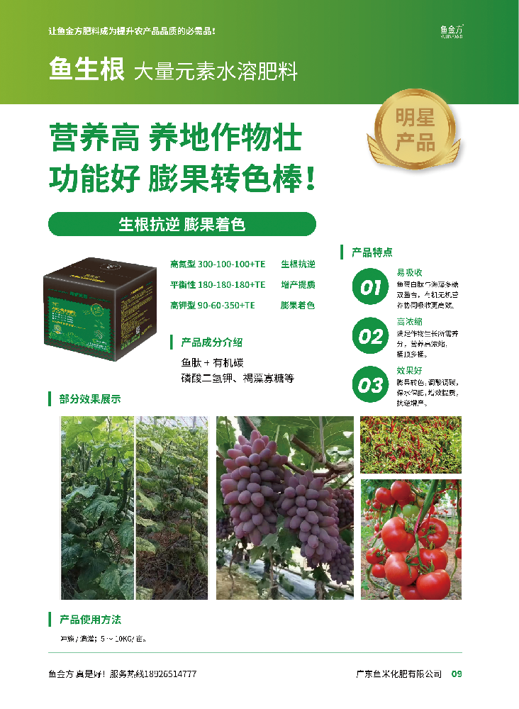 高氮型 300-100-100+TE 生根抗逆